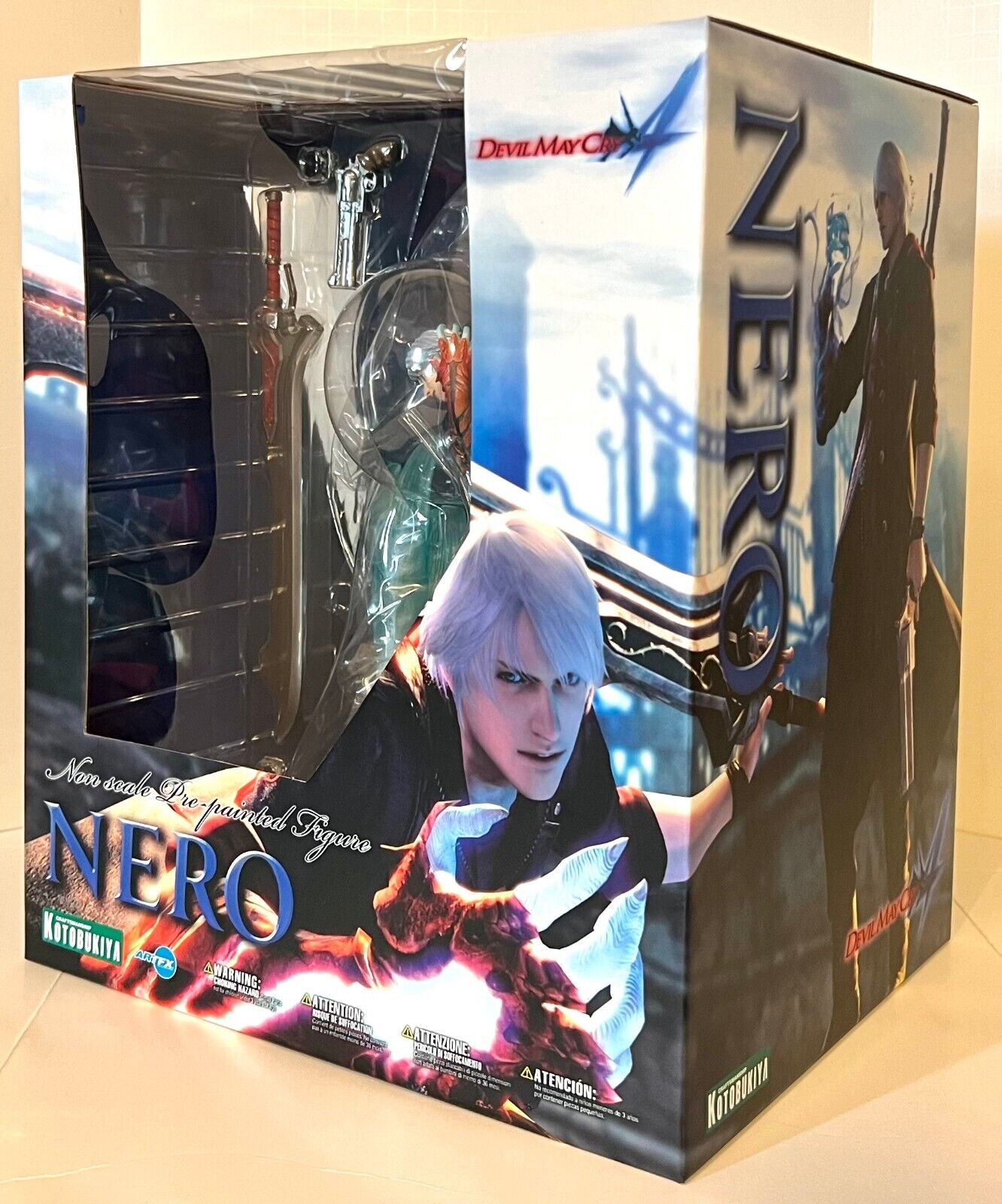 Kotobukiya ARTFX Devil May Cry 4 Nero Painted PVC Figure USED very