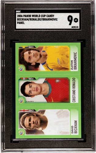 2006 PANINI BECKHAM/RONALDO/IBRAHIMOVIC World Cup Germany Candy SGC 9 Sticker
