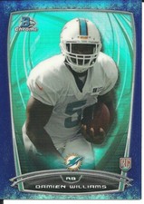 Damien Williams 31/99 2014 Bowman Chrome Rookie Bubble Refractor RC SP Chiefs