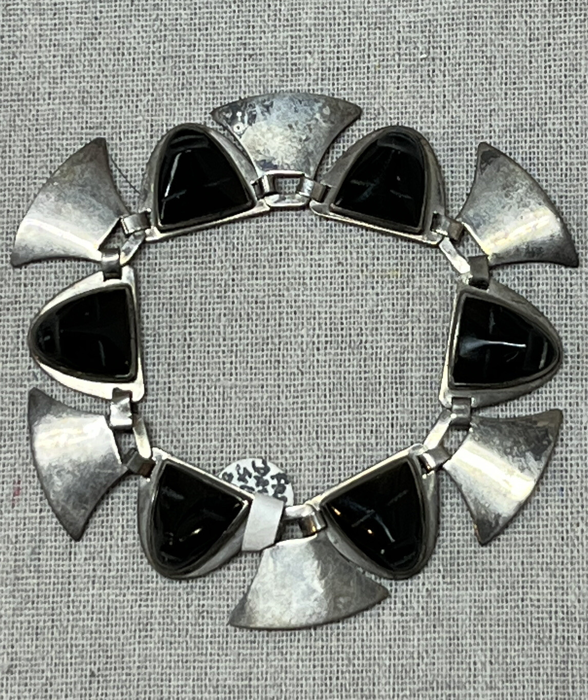 Frederick Davis Alien Head Face Silver Bracelet. - image 2