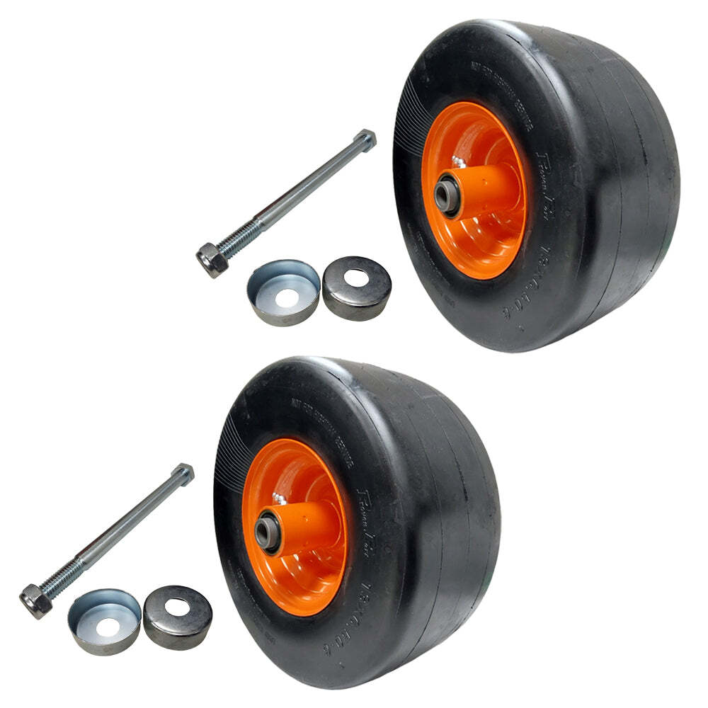 Proven Part 2-Pack Flat Free Wheel Assembly For Bobcat ZS4000