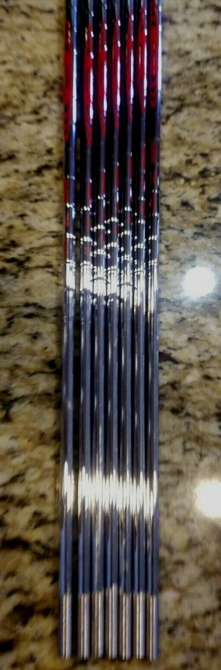 7 piezas 5 huecos como nuevo Nippon NS PRO MODUS³ TOUR 105, .355 Taper, R Flex, con empuñaduras nuevas Foto 3 de 4