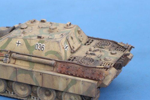 1:72 Modell Panzer Tank WH Jagdpanther gebaut bemalt built painted - Photo 4/5