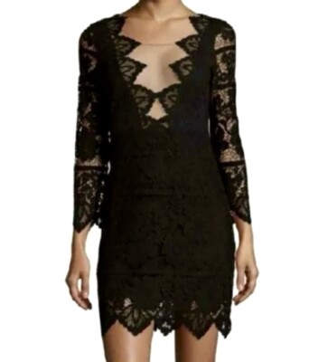 For Love & Lemons Women's Pull-On Noir Mini Dress - Black - Size Xs For Love & Lemons Women's Pull-On Noir Mini Dress - Black - Size Xs