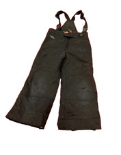 Obermeyer I HydroBlock Grow Snow Ski Pants Bib Overalls, Unisex Child 5T, Black