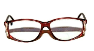 Vintage ATRIO Red Acrylic 50's-60's Women's Eyeglasses 58/14-135 White Pearl - Image 1 of 4