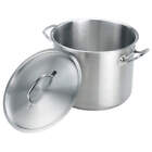 Crestware Sspot16 Stock Pot,11 3/8 in Dia,Ss 21D995