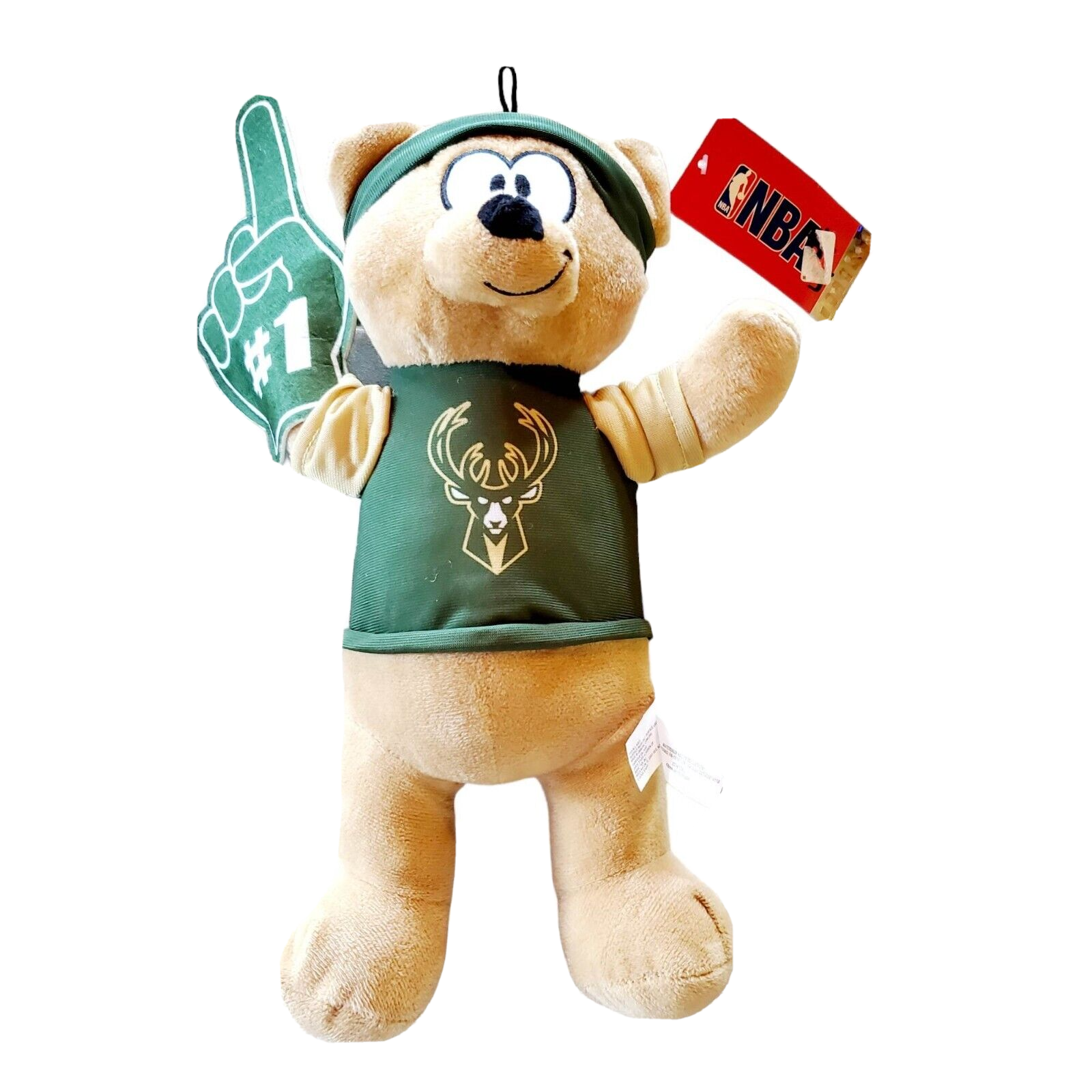 Milwaukee Bucks #1 Fan Teddy Bear Plush Stuffed Animal, NBA 14
