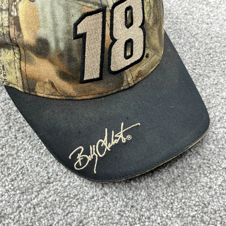 Vintage NASCAR Hat Cap Snapback Realtree Camo Bobby Labonte Racing 90s Y2K Tee - Image 3 of 4