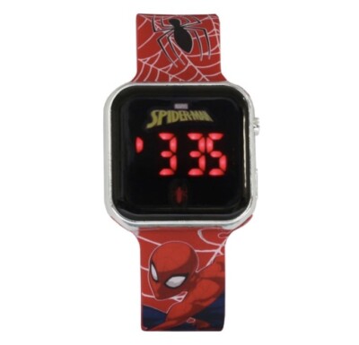 SPIDER MAN LED UHR KINDER JUNGEN SPIDER SPORT SILIKON DIGITAL ARMBANDUHR