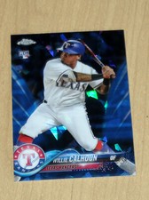 2018 Topps Sapphire Chrome parallel Refractor Willie Calhoun rookie base #245