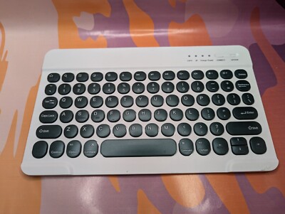 Bluetooth Wireless Keyboard Rechargeable Android Ios Windows w/Cord
