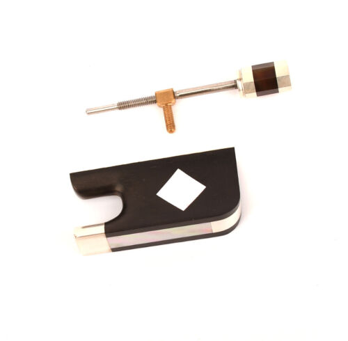 Top Ebony Special FROG Silver Parts FOR Pernambuco/Carbon Cello Bow 4/4 3/4 FROG