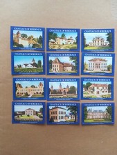  Matchbox Labes, Cornish Match Co Chateaux Of Bordeaux Series 12, 1st Series,new