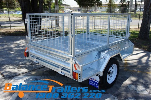6x4 HOT DIP GALVANISED FULL WELDED TIPPER BOX TRAILER WITH 600MM REMOVABLE CAGE - Picture 7 of 12