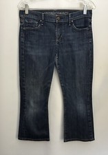 COH x Anthropologie Made In USA Cropped Jeans Womens 28x24” Wide Leg Stretch