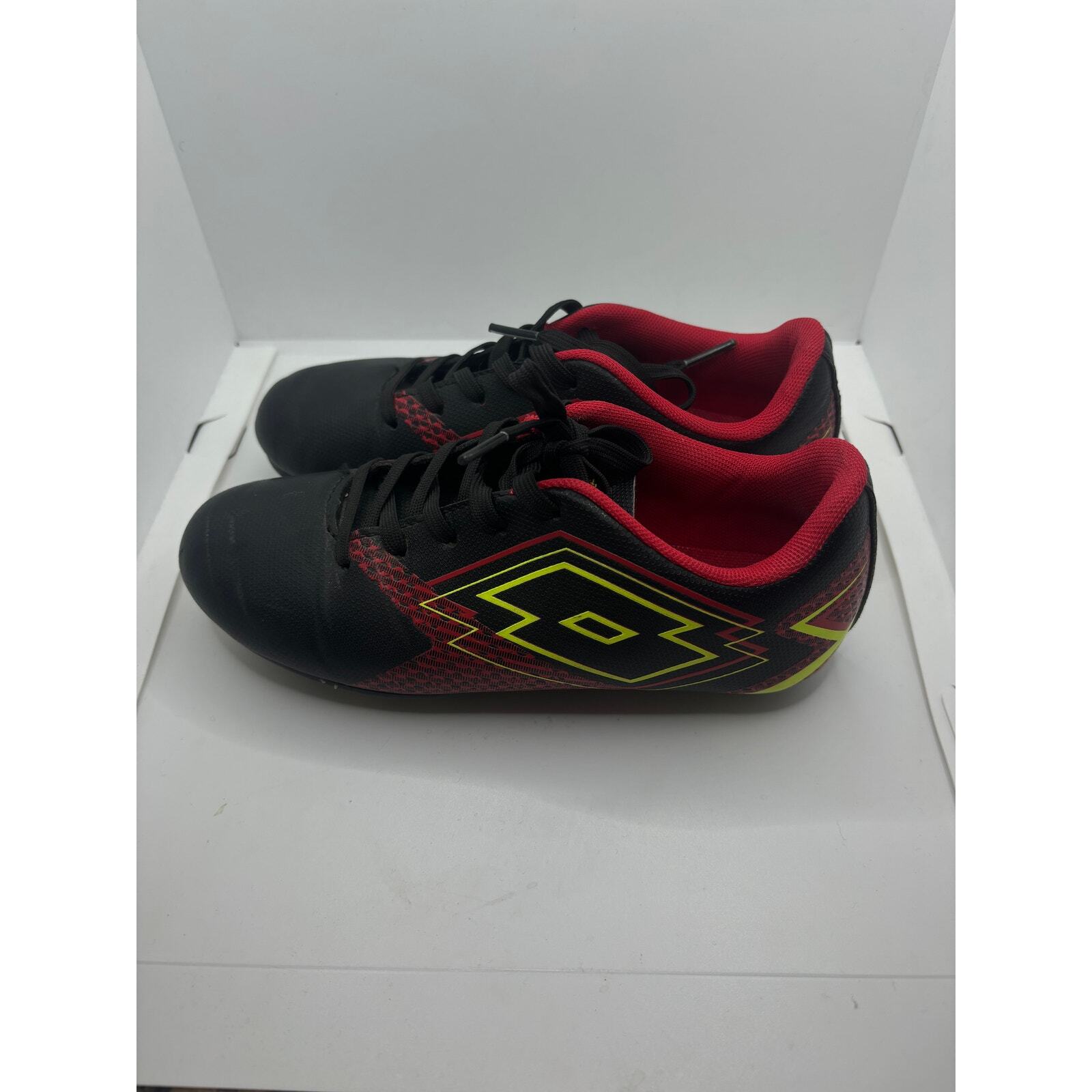 Scarpe da calcio ragazzo Lotto Forza rosse e nere taglia 2