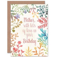 Viele Liebe Blumen Mama Geburtstagskarte