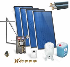Solaranlage komplett Solarpaket Solarthermie Warmwasser, Solar 2,51-12,55m²