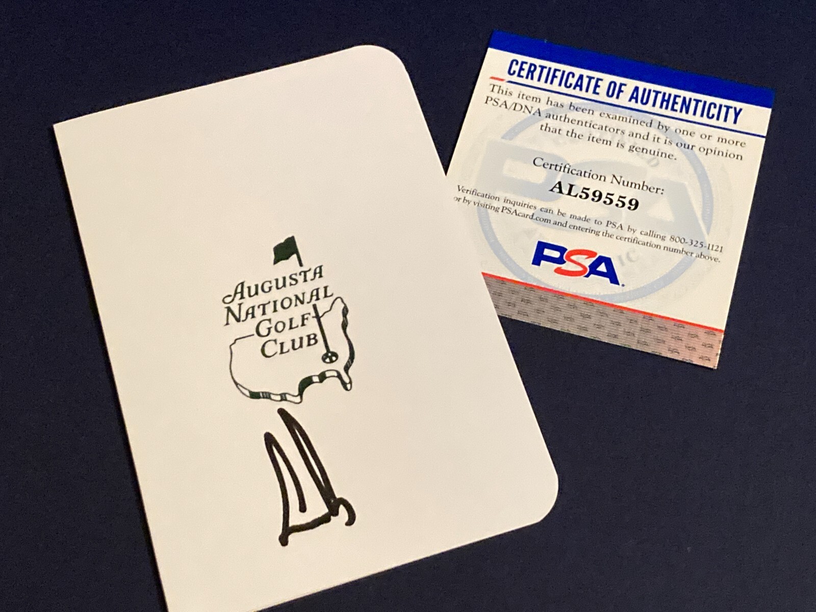 ERNIE ELS Signed Autographed MASTERS Scorecard AUGUSTA GOLF CHAMPION PSA DNA COA 