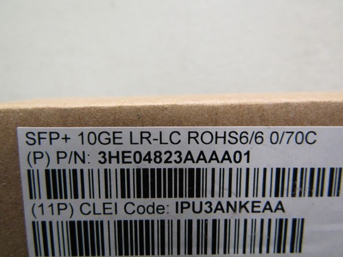 3HE04823AAAA01 NOKIA NEW FACTORY SEAL SFP+ 10GE LR-LC ROHS6/6 0/70C TRANSCEIVER - Picture 4 of 7