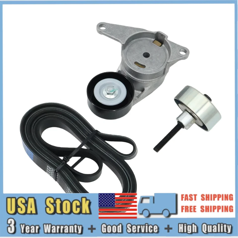 High-Quality Serpentine Belt Pulley Tensioner Kit For 2013-16 GMC Acadia 3.6L V6 Foto 3 de 4