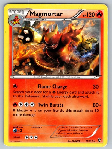 Magmortar 11/111 Rare Furious Fists Pokemon Heavily Played