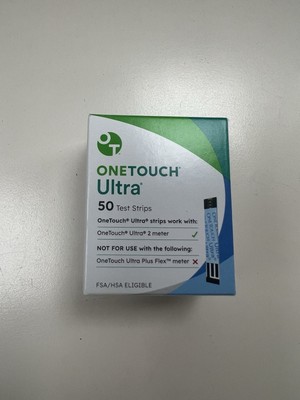 New One Touch Ultra Diabetic Blood Glucose Test Strips 50 Count Exp. 04/30/2026