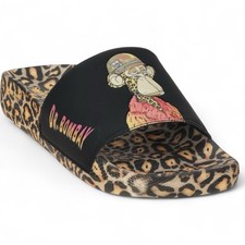 Women s Sketchers x Snoop Dog : Low Slider - Bombay Slide Leopard Sz 11 New