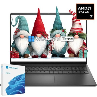 Dell Laptop 16'' FHD+ Touch & Backlit 8 core AMD Ryzen 7 WiFi6 UpTo 64GB RAM 4TB