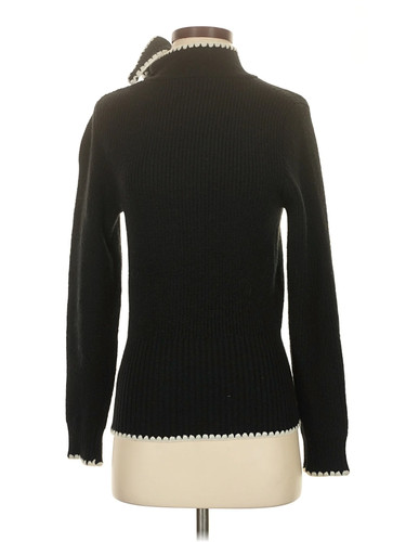 Cider Women Black Turtleneck Sweater XS