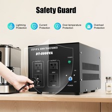 Heavy Duty 5000W Voltage Transformer Step Up/Down 110V to 220V Converter