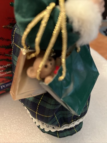 CLOTHTIQUE POSSIBLE DREAMS 2000 MRS. O'CLAUS SANTA #713257 IRISH PLAID SHAMROCK - Picture 3 of 12