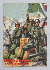 cartolina reggimentali guardia alla frontiera ill d'ercoli viaggiata anni 30 fg