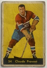 1960-61 Parkhurst Claude Provost #54 Montreal Canadiens Vintage