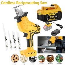Reciprocating Saw Cordless Hand Saw Wood Metal Cutter For Dewalt Battery 18V