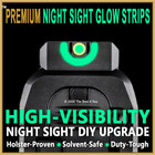 SPRINGFIELD GL🟢W in DARK… Night Sights DIY Upgrade Hellcat Echelon 1911 XDM XD…