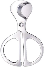 Cigar Scissors Cutter, Stainless Steel Guillotine Double Blade Straight Cut Scis
