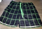 mens OP dark blue green Swim shorts trunks size XL 40-42 tie string front