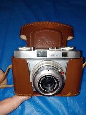Vintage Iloca Rapid Film Camera Steinheil Caesar 1:2.8 45mm Lens Leather Case