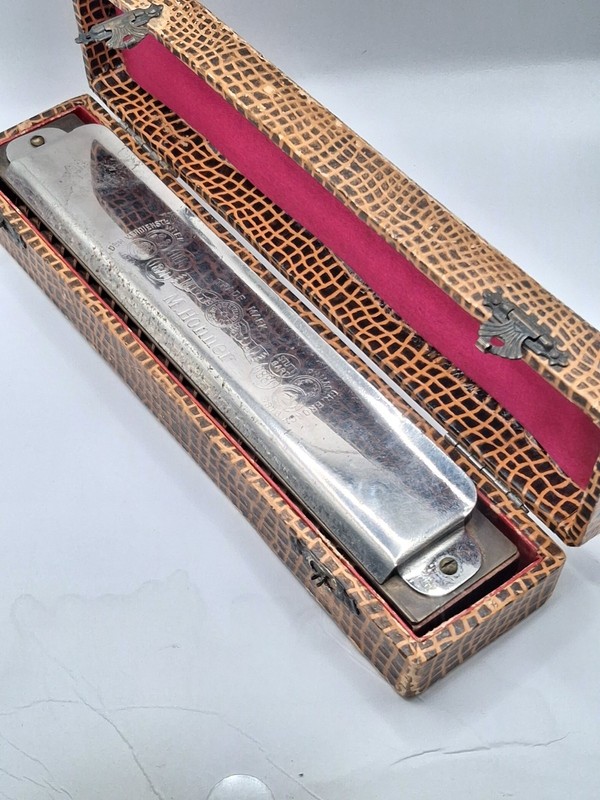 Vtg Hohner GOLIATH Harmonica KEY OF G The Up To Date Made In Germany 7.5"