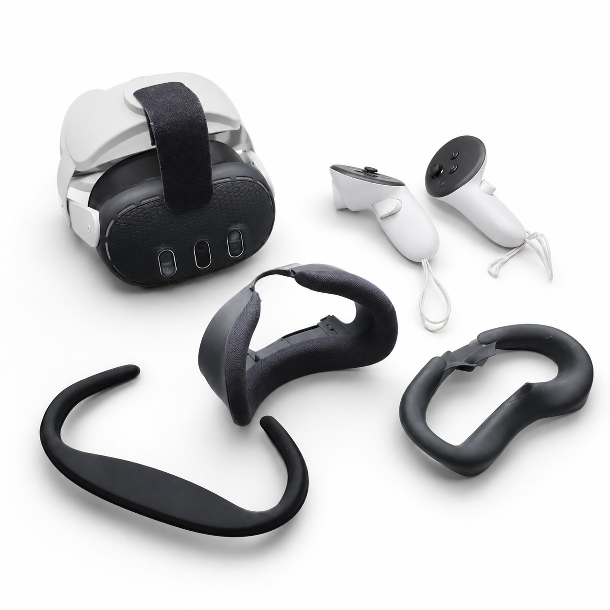 Meta Quest 3 128GB VR Headset Factory Reset w Controllers, Charger & Accessories
