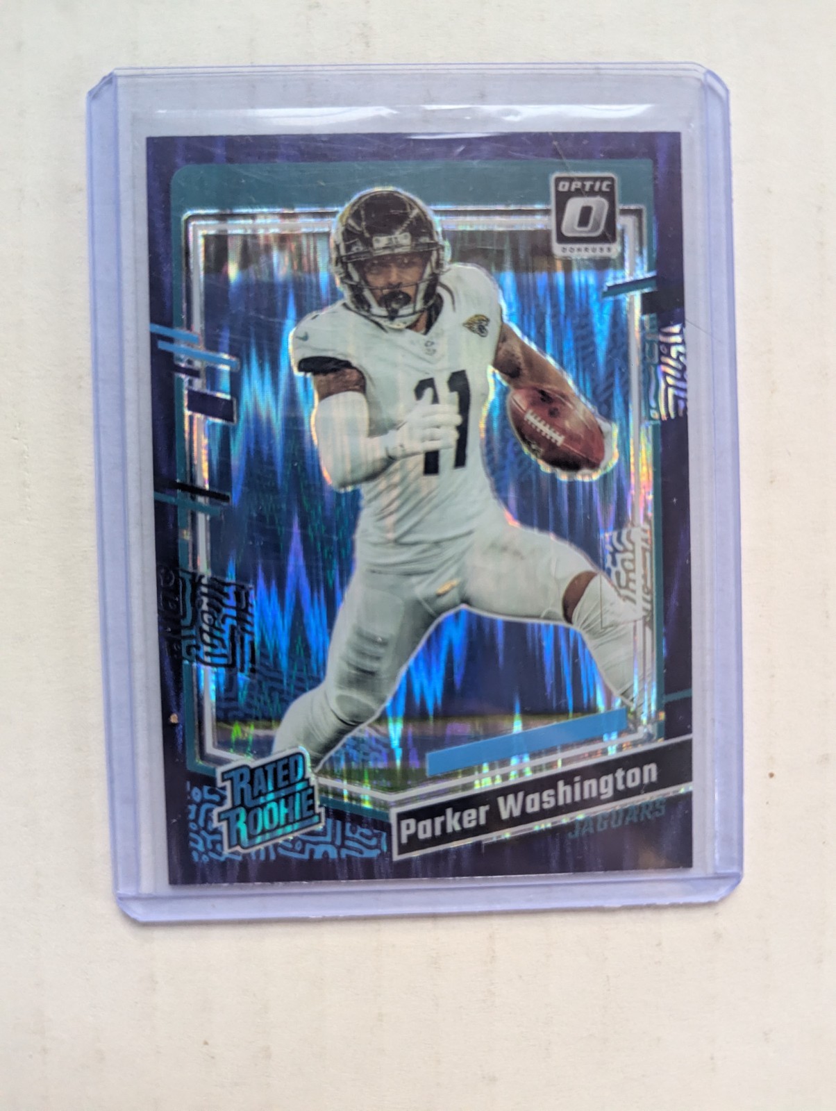 Parker Washington Panini Donruss Optic #254 Purple Shock