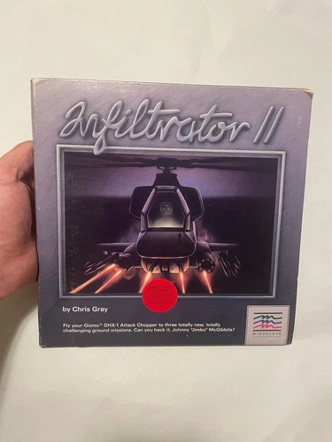 PC IBM Infiltrator II 2 Computer Game Software MINDSCAPE by Chris Gray 1987