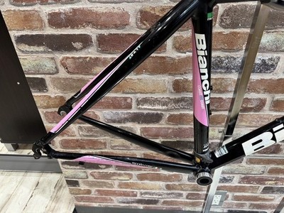 BIANCHI VIA NIRONE 7 Frame Set Road Bike Black Pink Junk Top 500mm