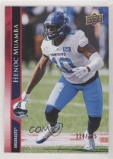 2021 Upper Deck CFL Red 134/165 Henoc Muamba #41 7l6