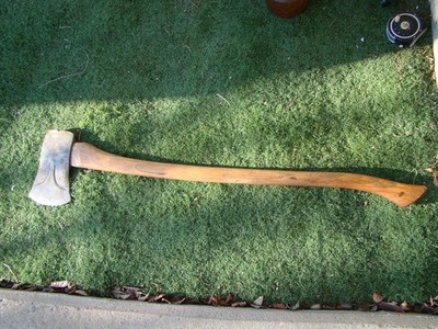 Vintage True Temper Kelly Perfect Single Bit 3 1/2 lb Axe 36'' Handle