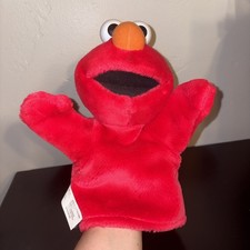 Vtg Fisher-Price Sesame Street Elmo Plush Hand Puppet Red 2004 Mattel G3484