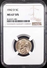 1942 D Jefferson Nickel certified MS 67 5FS by NGC! 5 Full Steps!