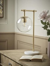 Brass Globe Table Lamp Modern Home Lighting Accent